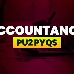 Accountancy  PU2 Commecrce PYQs